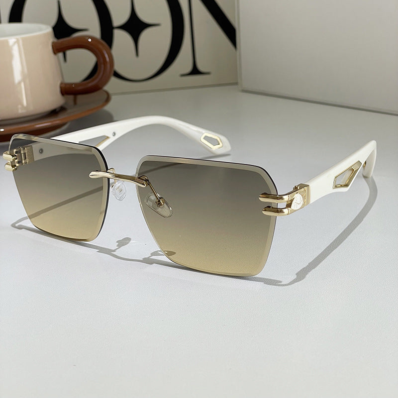 Street Shooting Ins Trendy Trimming Sunglasses Green Yellow White Legs GlamzKart