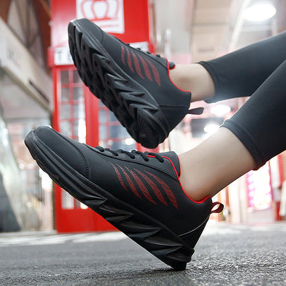 Men's Soft Bottom Light Casual Shoes Teenagers Autumn And Winter Leather Running Shoes GlamzKart