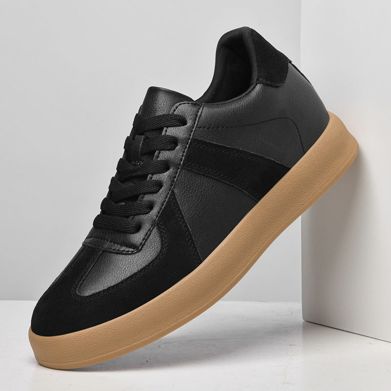 Men's Retro Color Matching Casual Fashion Sneakers Black GlamzKart