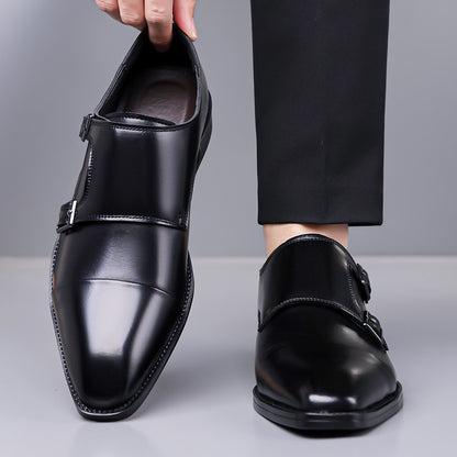 Leather Shoes Men's Business Shoes Oxford GlamzKart