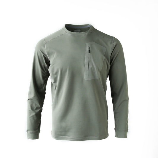 Quick-drying Long-sleeved Bottoming Shirt Round Neck T-shirt GlamzKart