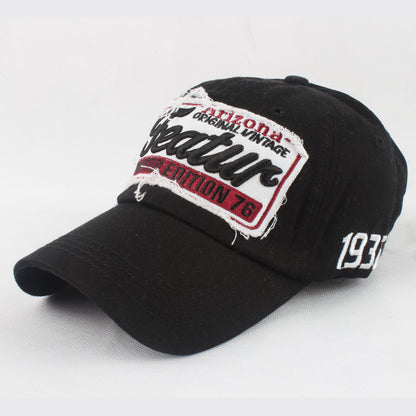 European And American Style Featur Letter Embroidered Peaked Cap Outdoor Casual Hat GlamzKart