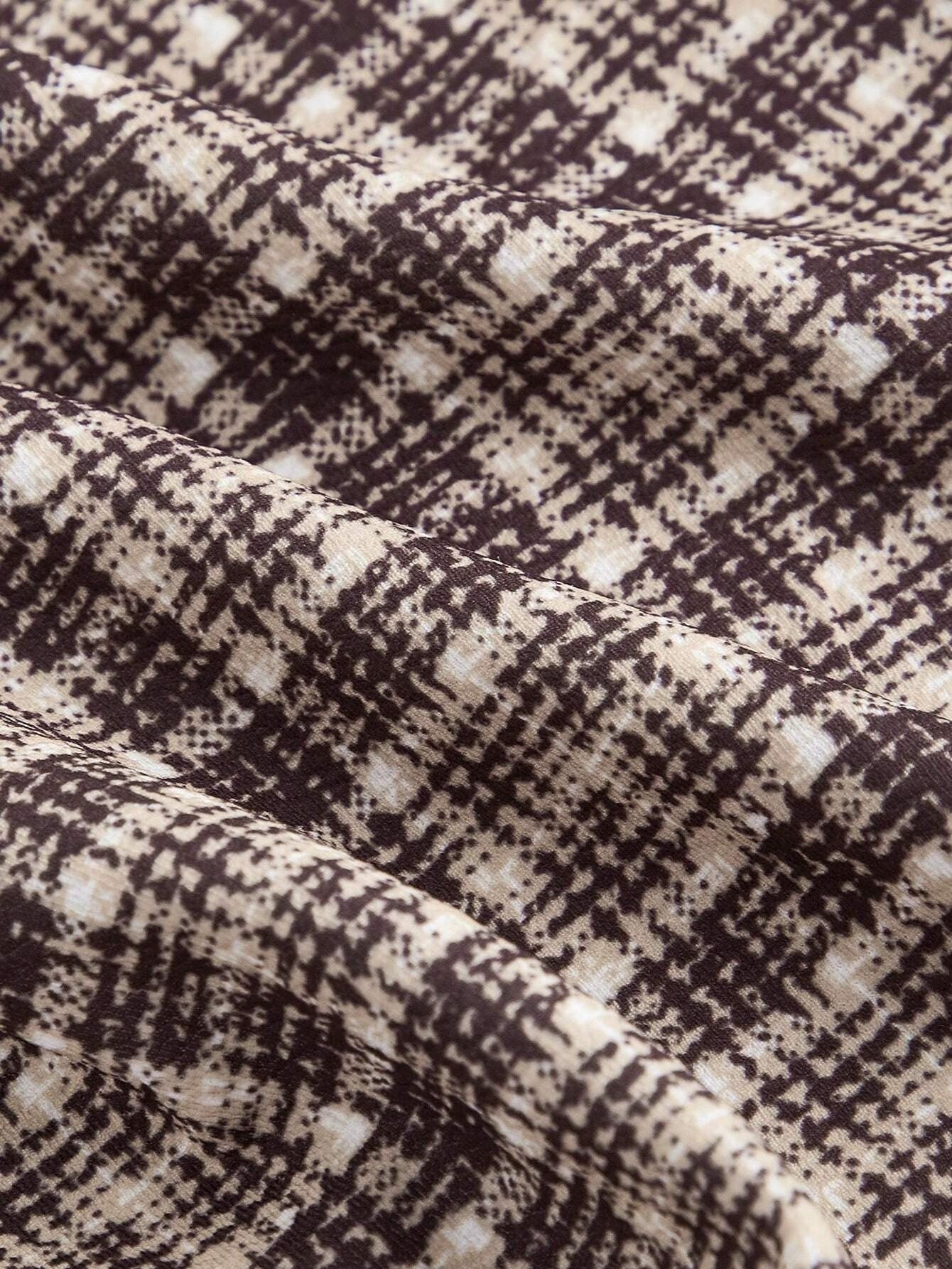 Temperament Commute High Waist All-matching Plaid Striped Retro Trousers GlamzKart