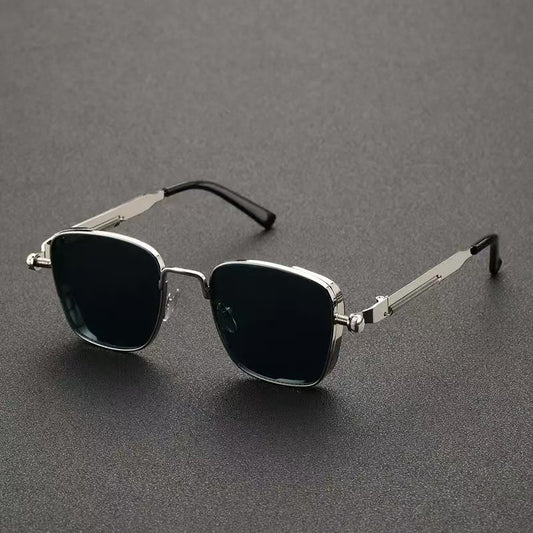 Men's Box Metal Retro UV Sun Glasses GlamzKart