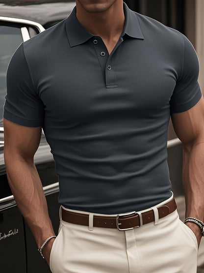 European And American Men's Fashion Short Sleeve Button Shirt GlamzKart