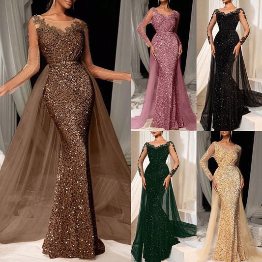 Women's Dance Lace Party Evening Dress GlamzKart