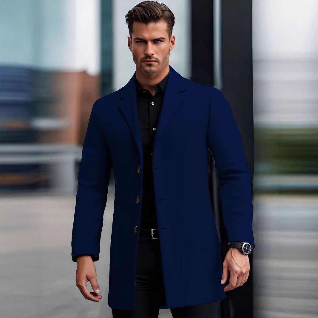 Lapel European And American Lapel Slim Coat GlamzKart