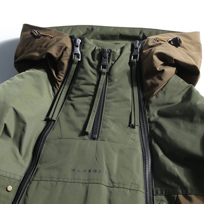 Double Zipper Design Trendy Casual Down Niche Warm Jacket GlamzKart