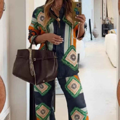 Women's Fashion Personalized Printed Casual Suit