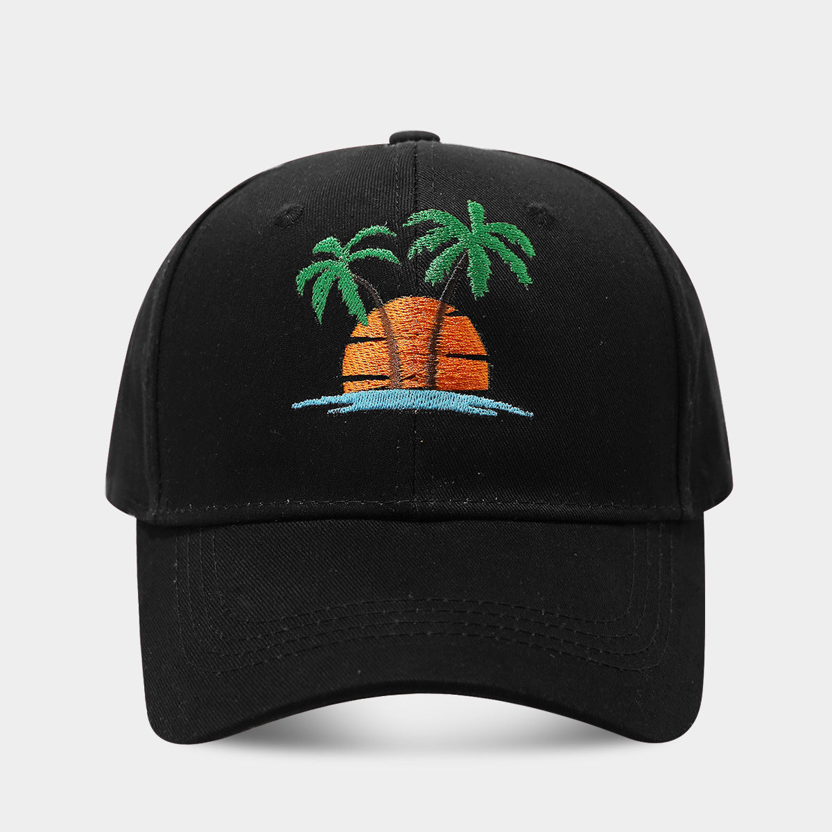 Beach Sun Protection Sun Hat Amazon Hot Sale Baseball Cap Black Adjustable GlamzKart