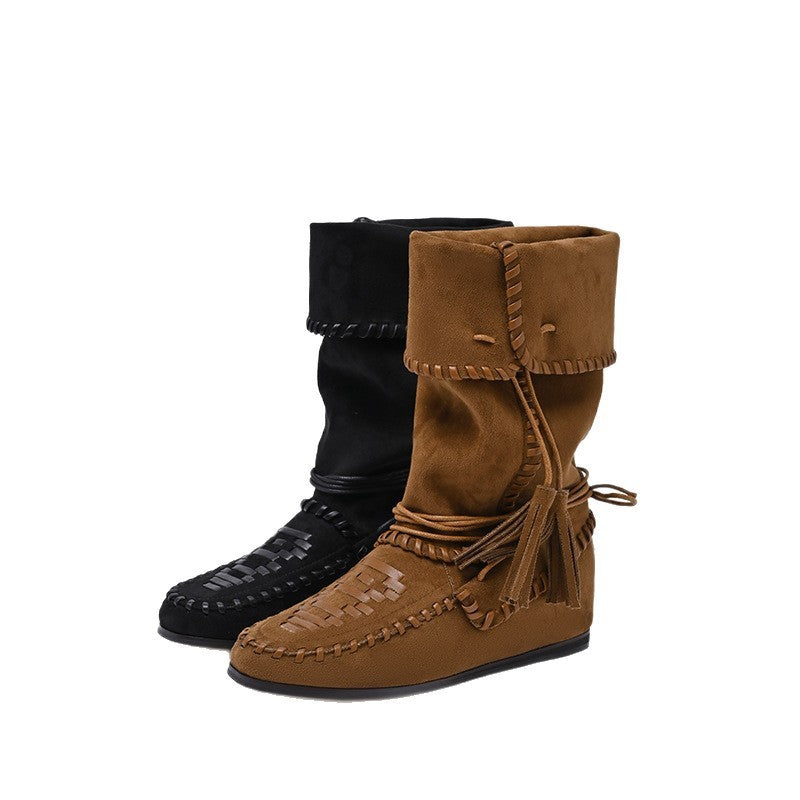 Slimming Sense Of Relaxation Western Cowboy Boot GlamzKart