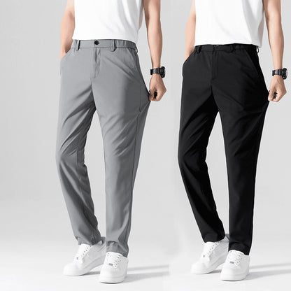 Business Casual Pants Stretch Suit Pants Men's Straight Draping GlamzKart