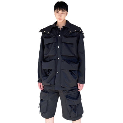 Tactical Function Multi-pocket Jacket Coat GlamzKart