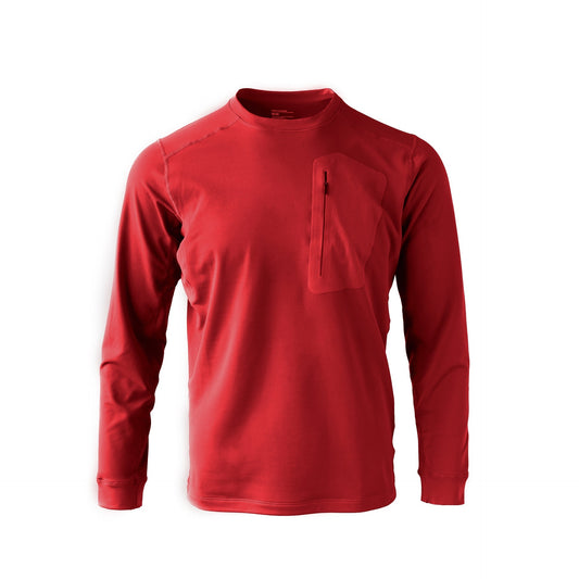 Quick-drying Long-sleeved Bottoming Shirt Round Neck T-shirt GlamzKart