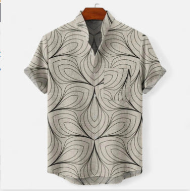 Digital 3D Short-sleeved Beach Sports Top xxxxx12222color GlamzKart