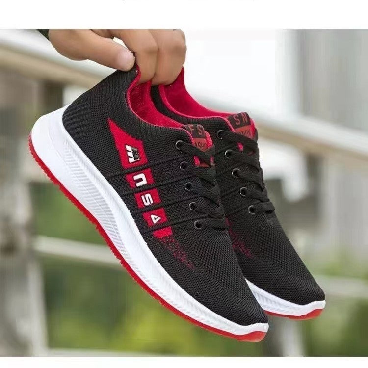 Black Men's Shoes Soft Sole Sneakers Shoes For Four Seasons GlamzKart