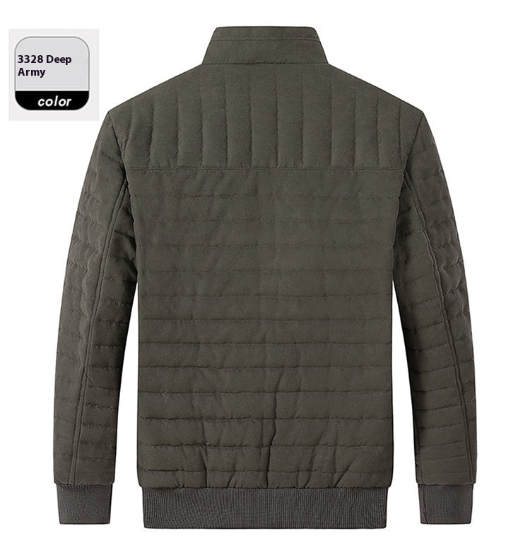 Men's Cotton-padded Jacket Stand-up Collar Thermal GlamzKart
