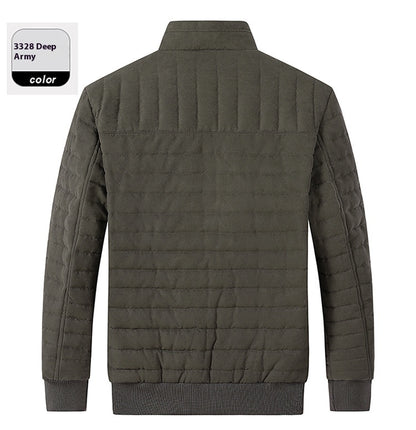 Men's Cotton-padded Jacket Stand-up Collar Thermal GlamzKart