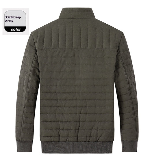Men's Cotton-padded Jacket Stand-up Collar Thermal GlamzKart