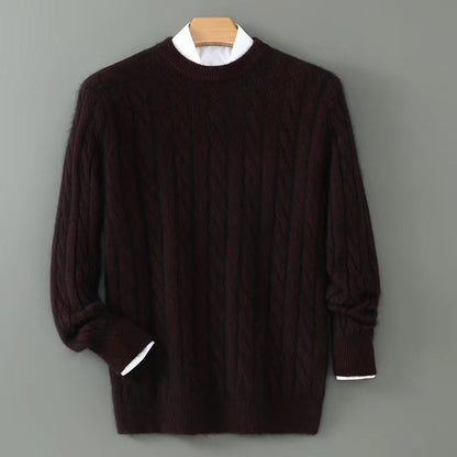 Plus Size Men's Thickened Mink Sweater Woolen Sweater GlamzKart