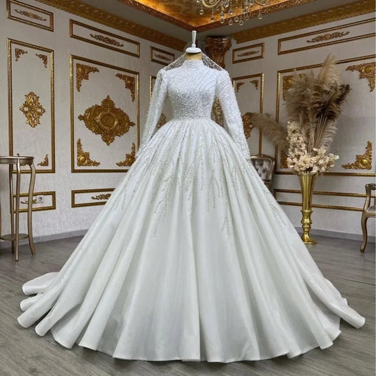 Bride Owner Wedding Dress Trailing Wedding Pettiskirt GlamzKart
