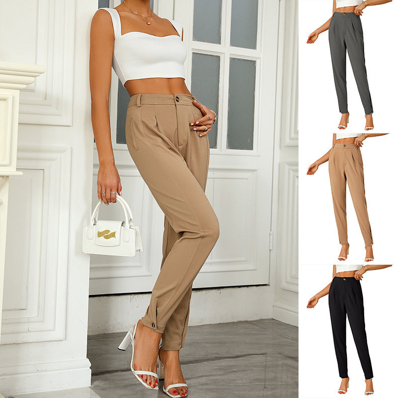 Loose And Comfortable Work Business Formal Wear Suit Pants GlamzKart