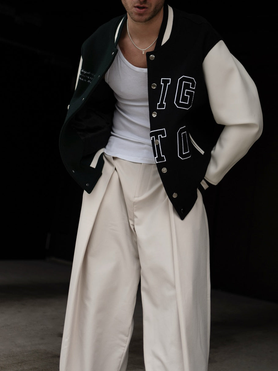 High-waisted Pleated Casual Pants GlamzKart