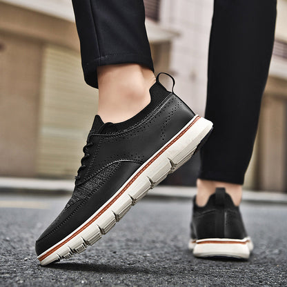 Men's British Style Casual Fashion Leather Shoes GlamzKart