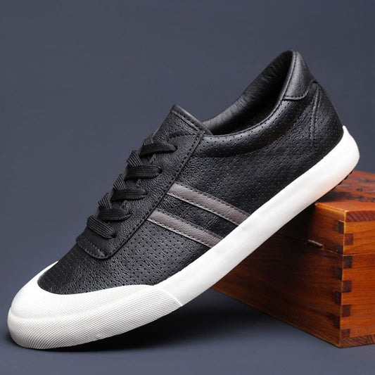 Men's Shoes Spring And Summer Breathable Fashionable Shoes Casual Odor-destroying Leather GlamzKart
