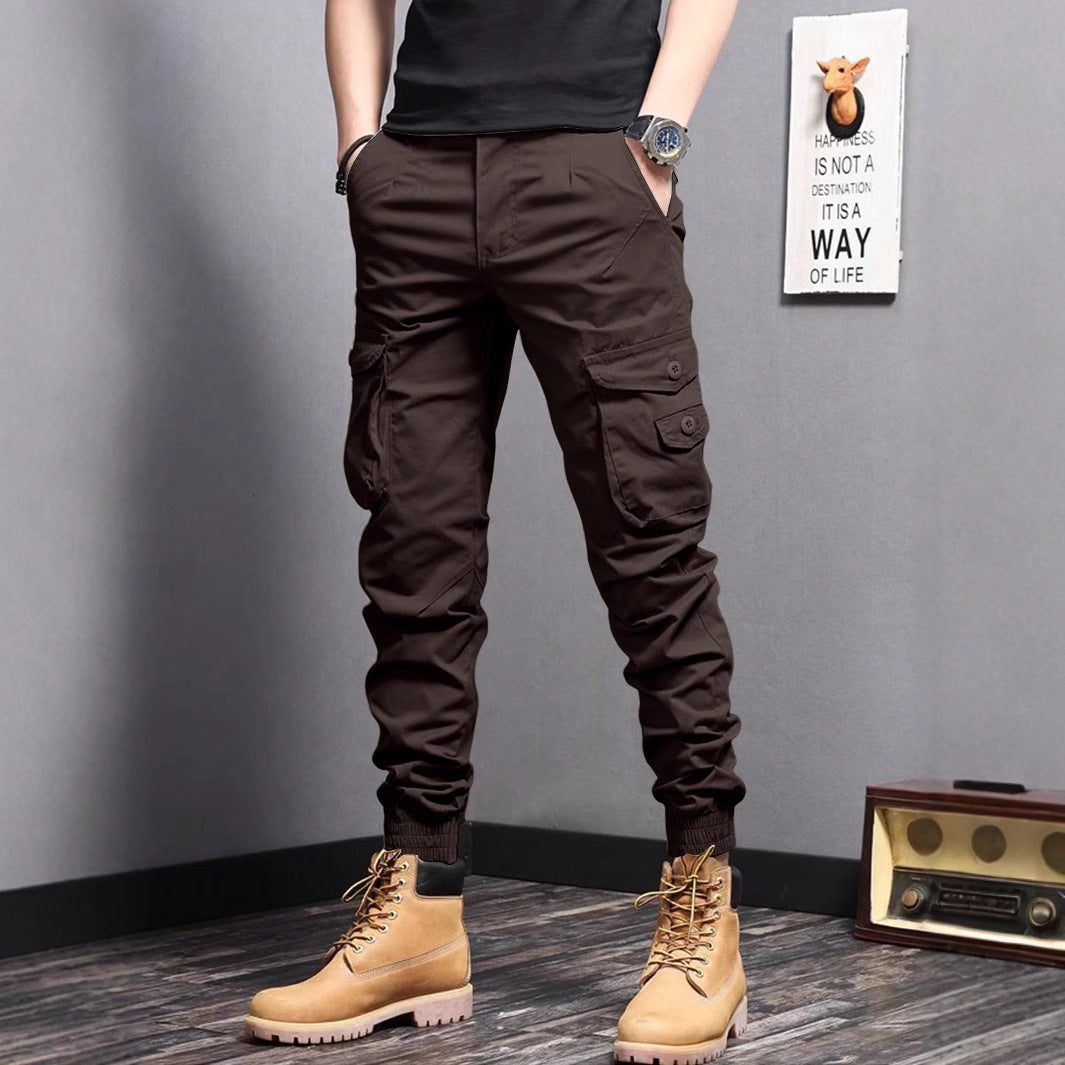 New Summer Casual Drawstring Workwear Pants Men GlamzKart