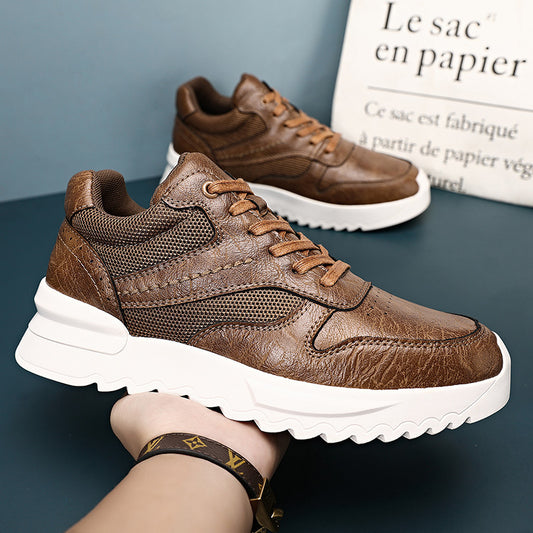 Invisible Wedge Hidden Heel Men's Casual Sports Shoes GlamzKart