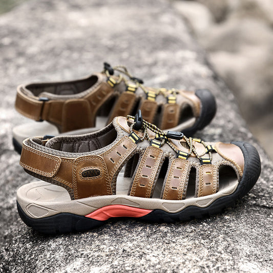 Summer Closed Toe Sandals Men's Leisure Outdoor GlamzKart