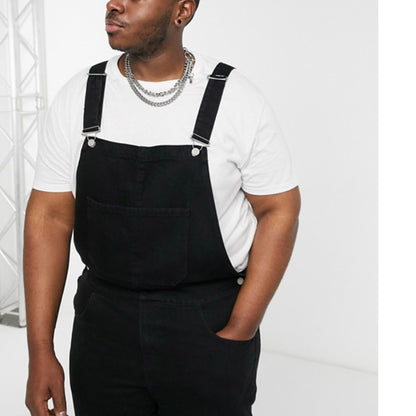 Personality Men's Denim Suspender Pants GlamzKart
