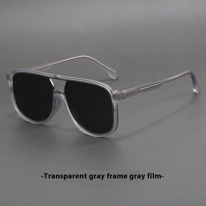 Men's And Women's Fashion All-matching UV Protection Glasses Sand Gray Sheet GlamzKart