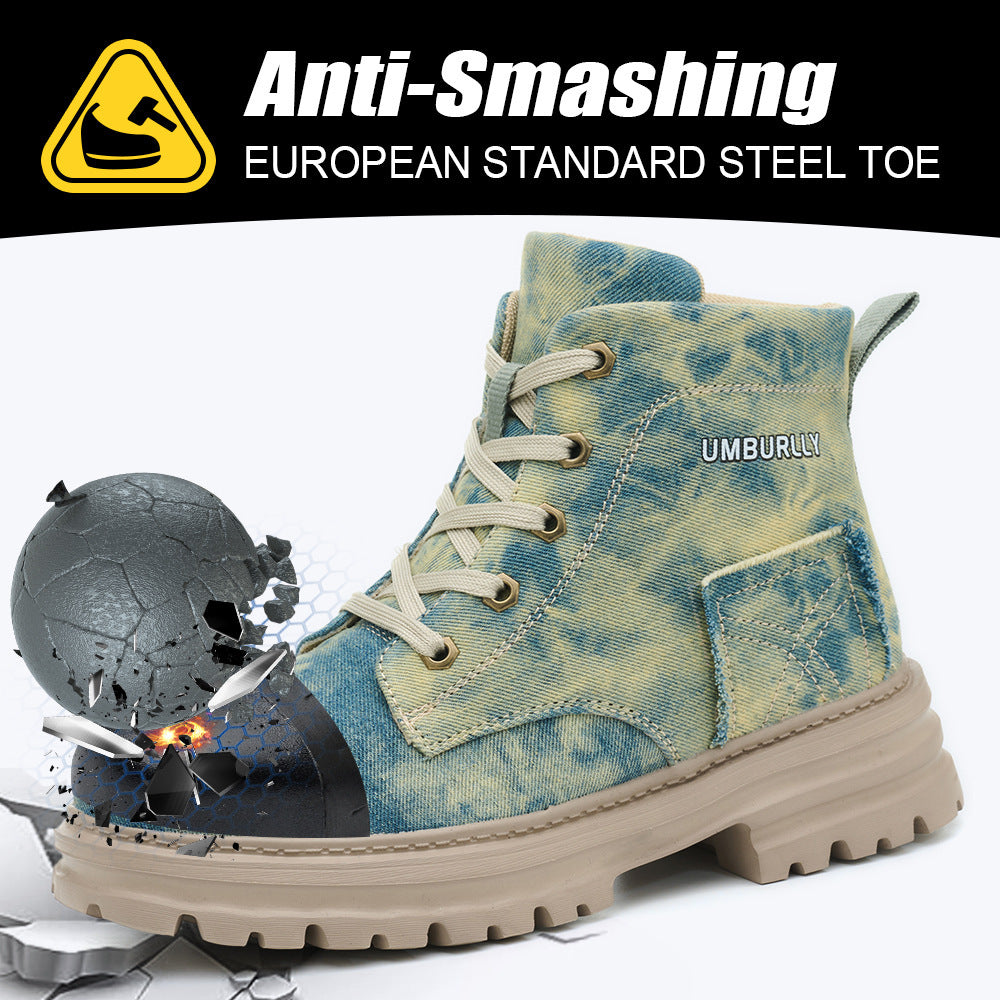 Women's Comfortable Breathable And Anti Smashing Safety Shoes GlamzKart