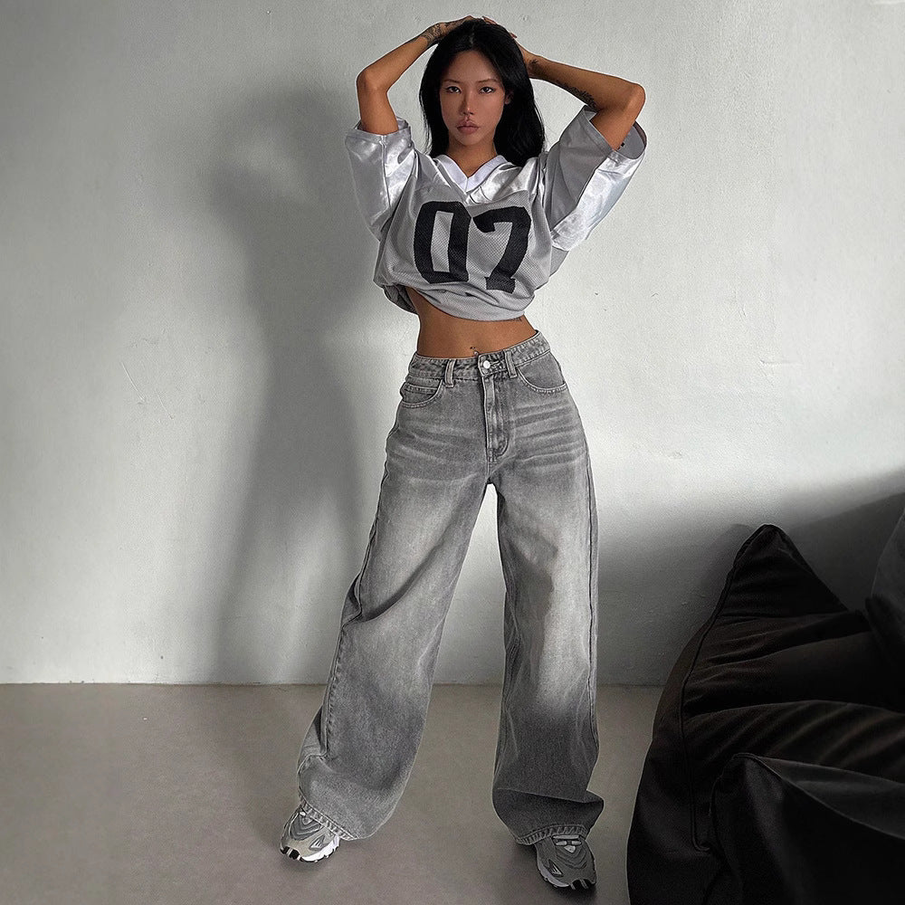 Loose Spring And Autumn Long High Waist Drooping Fashion Fashion Pants GlamzKart