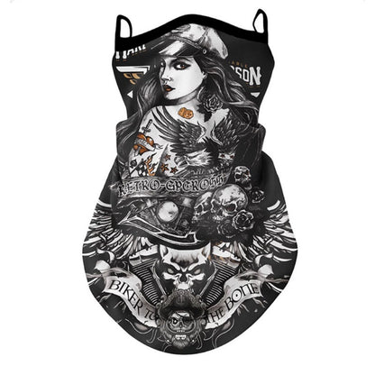 Full Face And Neck Protection Integrated Sun Mask Standard Beauty Black GlamzKart