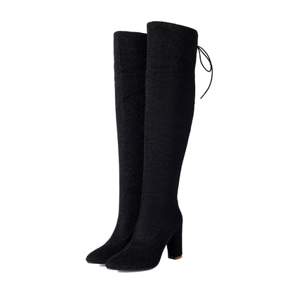 Over-the-knee Nightclub Knight 40-47 Large Size Boots GlamzKart