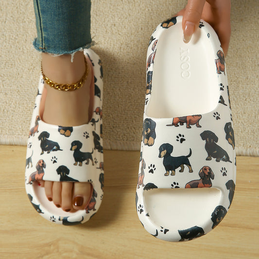 Women's Sausage Dog Thick-soled Home Slippers GlamzKart