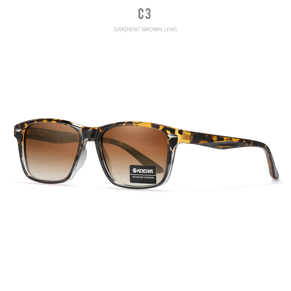 Logo-free Sunglasses Casual Square Polarized Glasses C3 GlamzKart