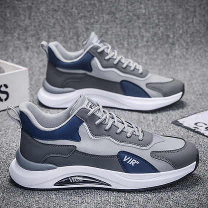 Male Student All-match Soft Bottom Casual Running Shoes G718 Gray GlamzKart