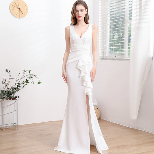 Evening Gown For Women High-end Elegant Simple And Light Luxury GlamzKart