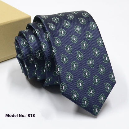 Fashion Exquisite Jacquard Tie Wedding Groom R18 GlamzKart