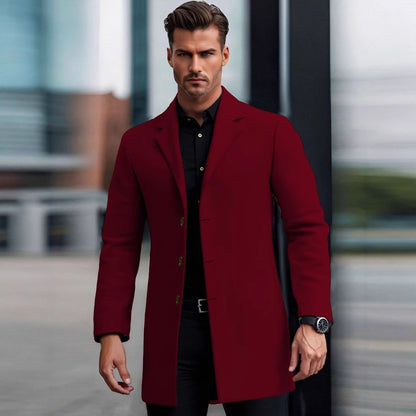 Lapel European And American Lapel Slim Coat GlamzKart