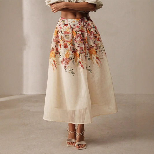 Gorgeous Elegant Bamboo Digital Printed Skirt GlamzKart