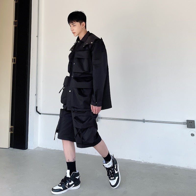 Tactical Function Multi-pocket Jacket Coat GlamzKart