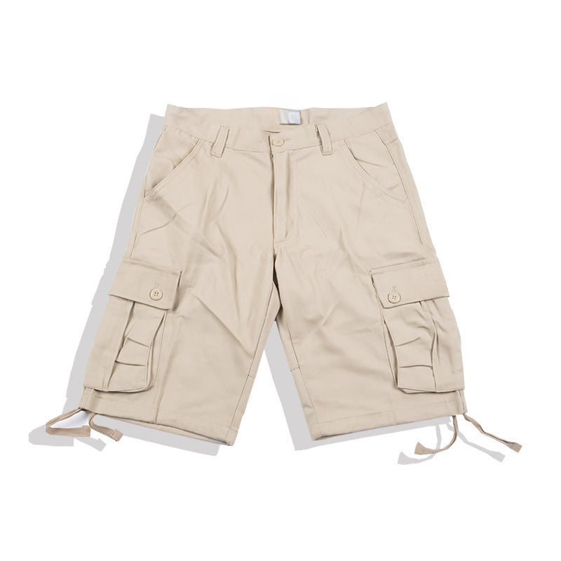 Retro Japanese Trendy Casual Pants Beige GlamzKart