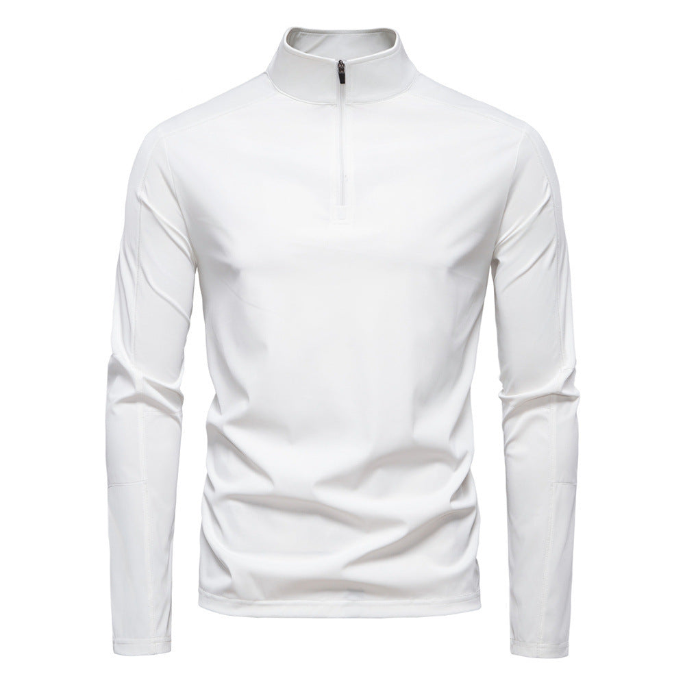 Men's Sun Protection UV Protection Long Sleeve Half Zipper T-shirt GlamzKart