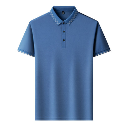 Men's Short-sleeved T-shirt Clothing For Middle-aged Dad Loose Casual GlamzKart