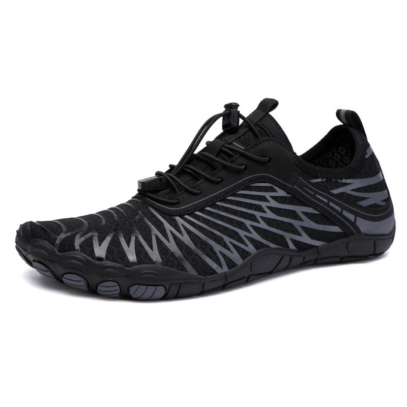 Outdoor Fashion Sports Upstream Shoes Black GlamzKart